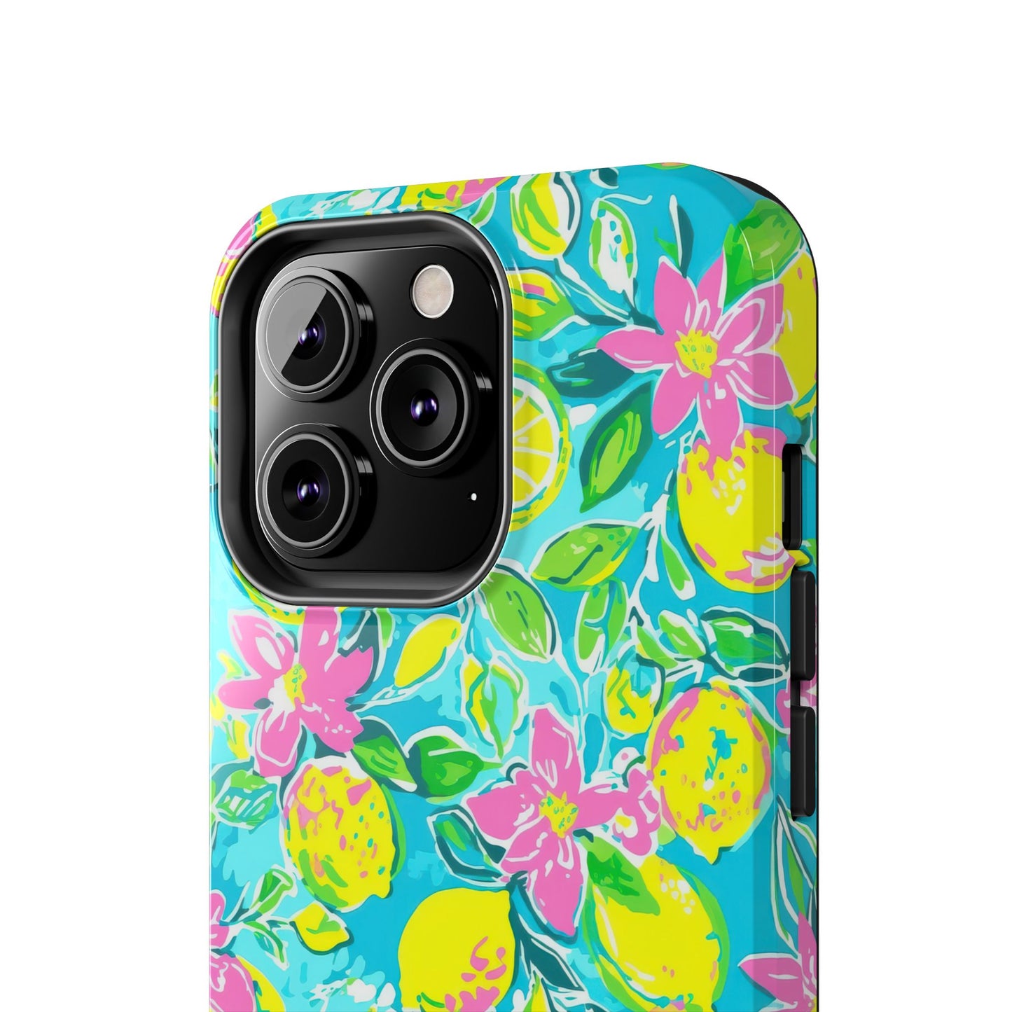 Lemon Floral Tough Phone Case