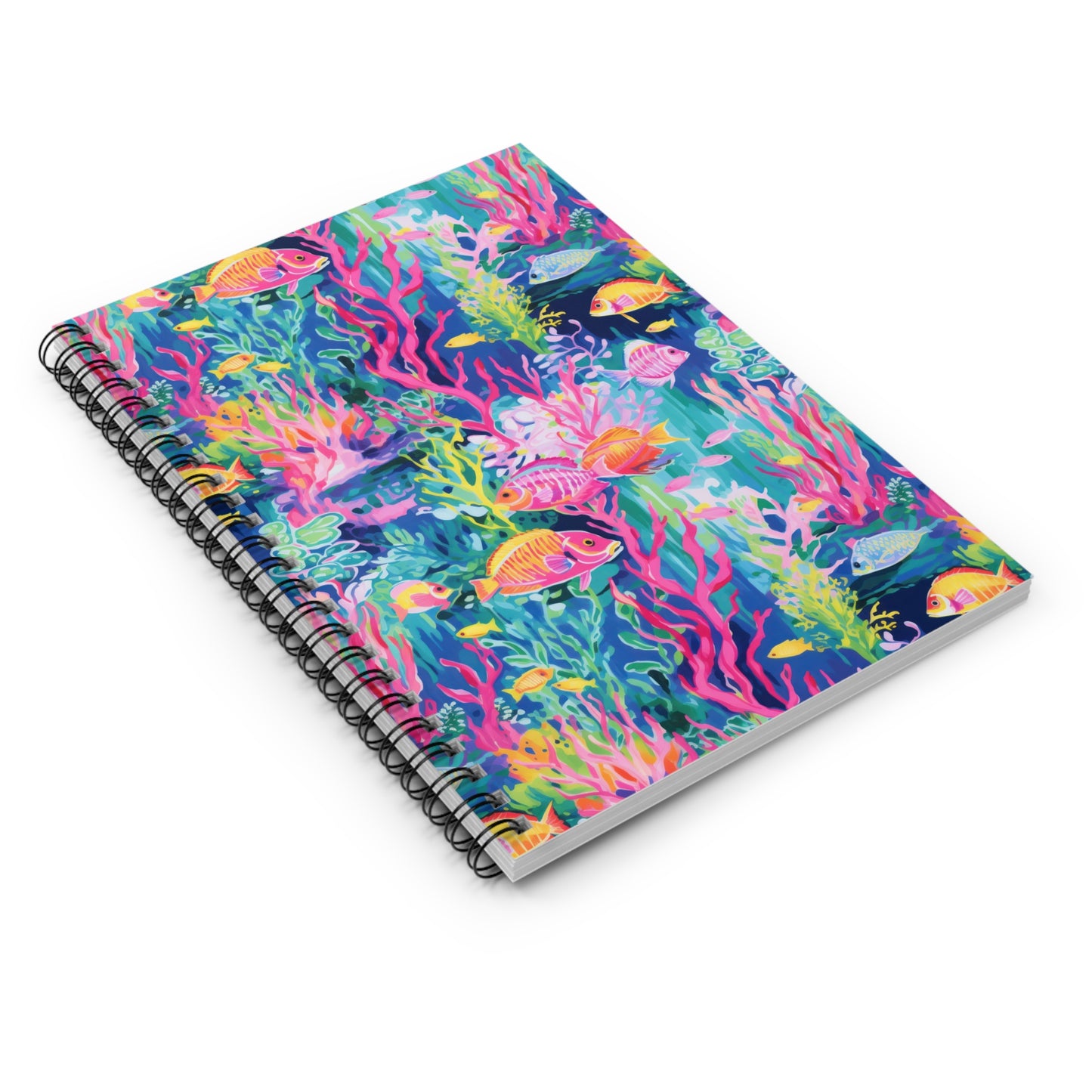 Watercolor Fish Spiral Notebook