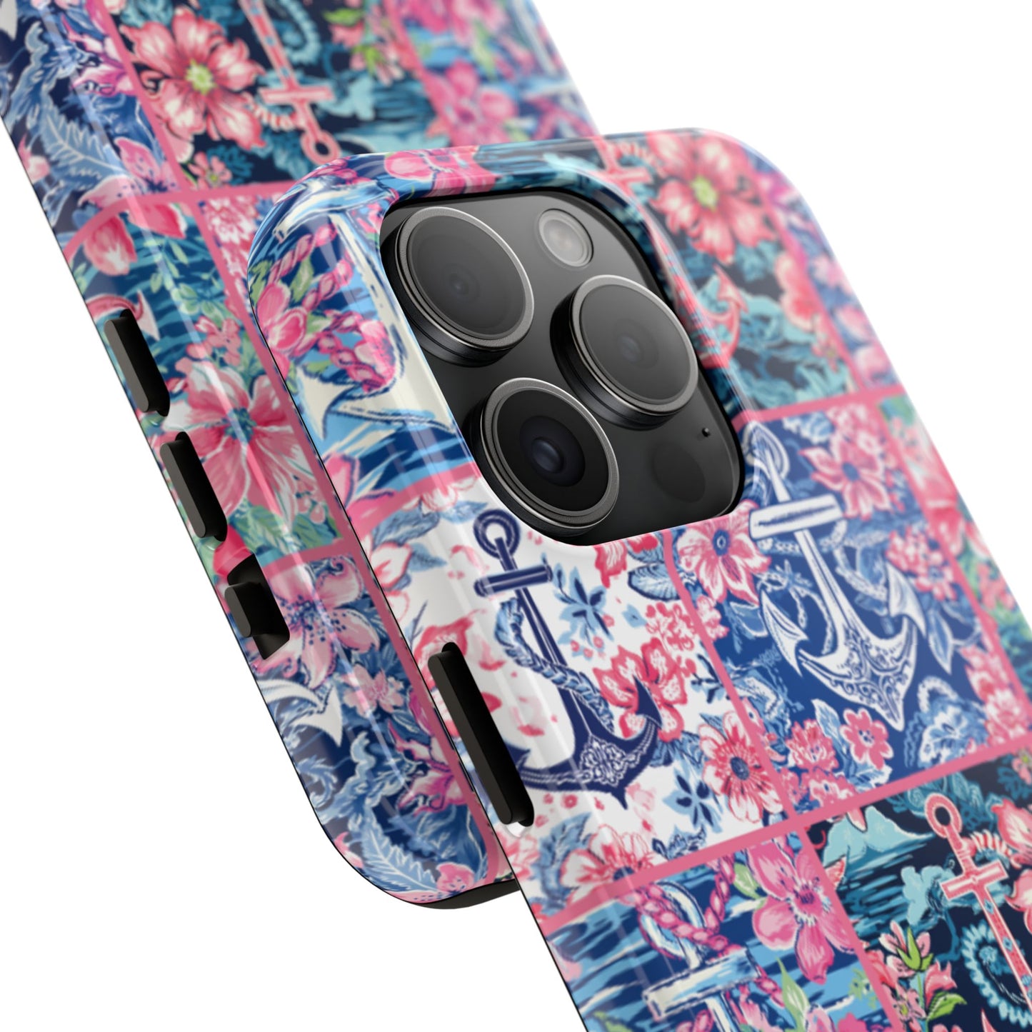 Floral Anchors Tough Phone Case