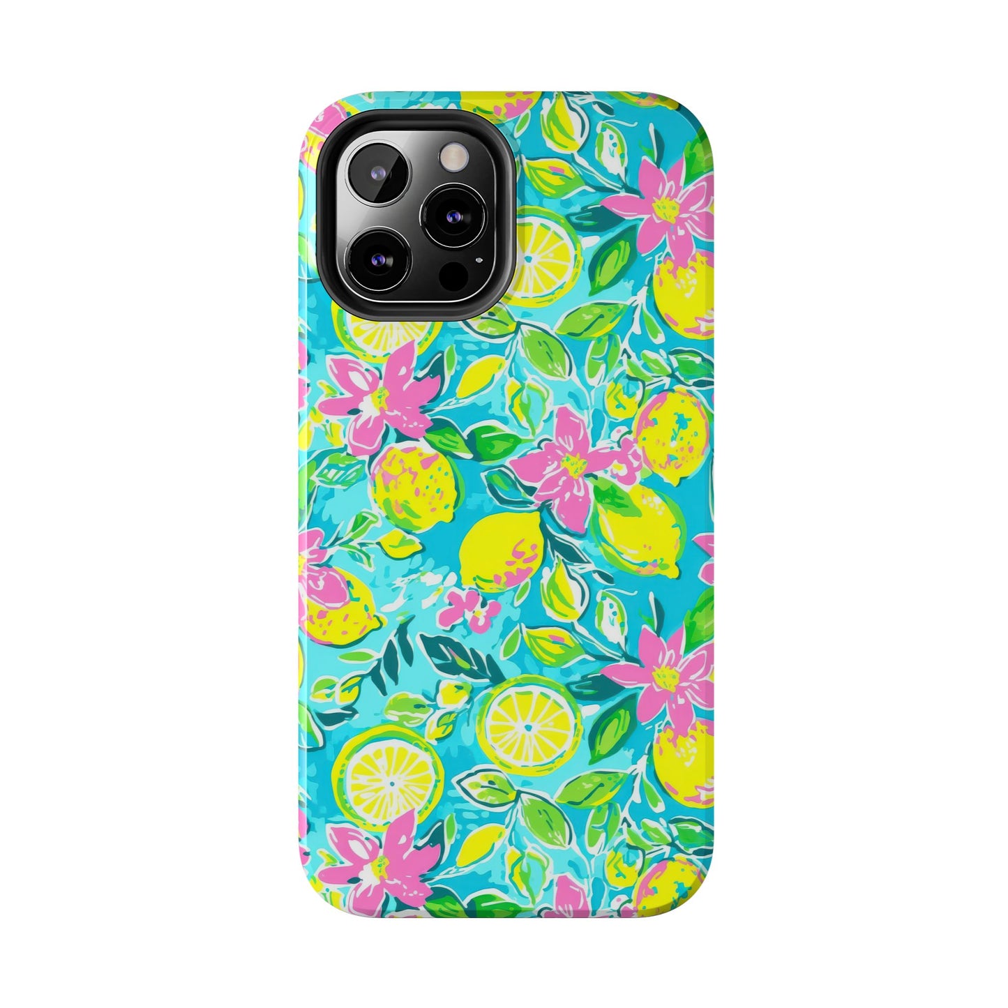 Lemon Floral Tough Phone Case
