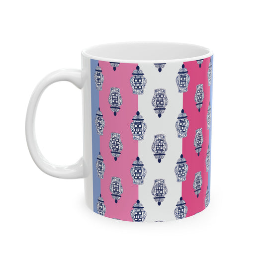 Ginger Jar Stripes Ceramic Mug