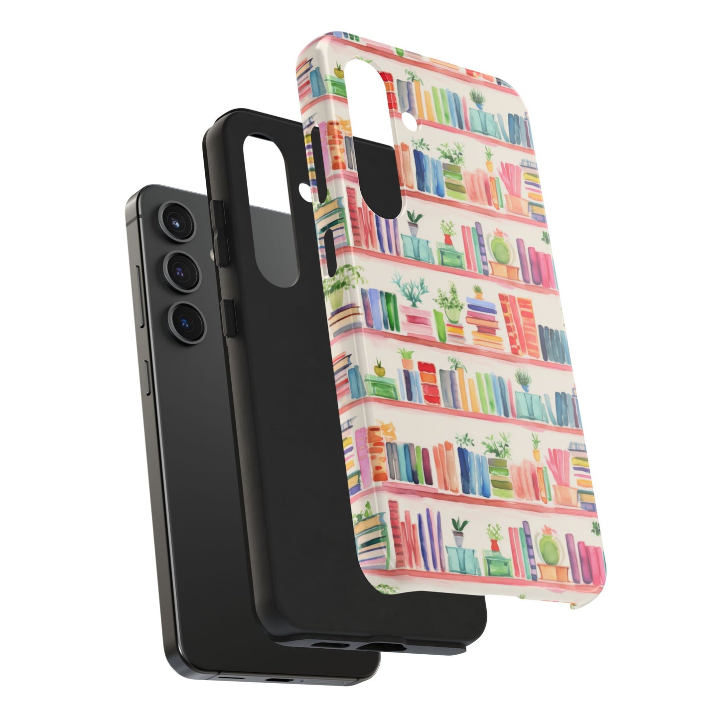 Colorful Bookshelf Tough Phone Cases