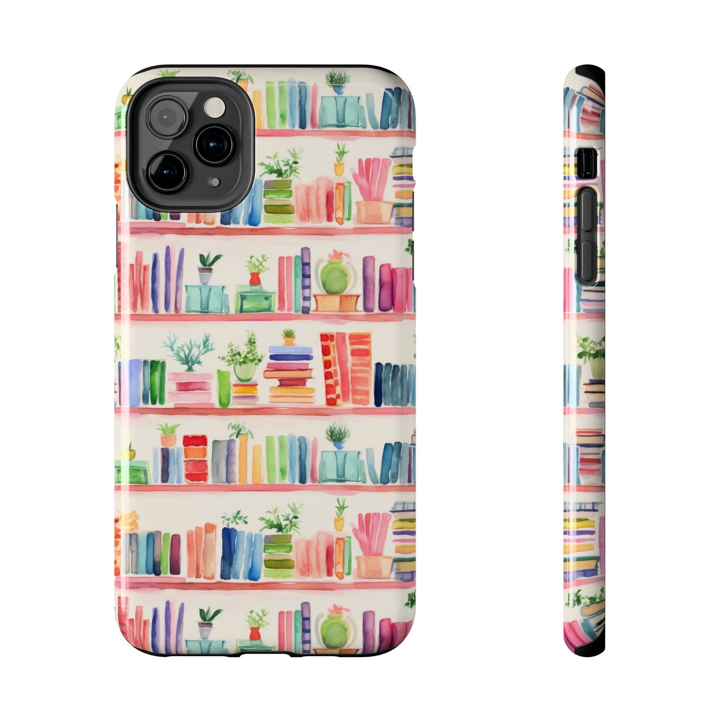 Colorful Bookshelf Tough Phone Cases