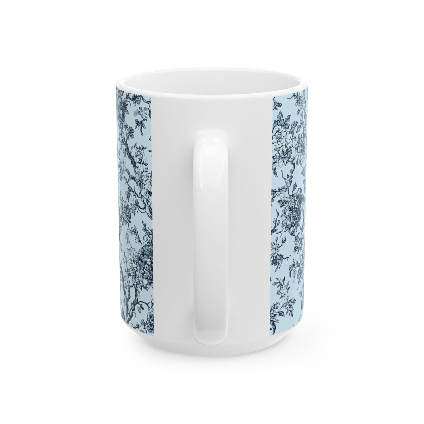 Blue Toile Ceramic Mug