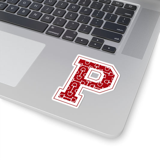 Equestrian Letter P Kiss Cut Sticker