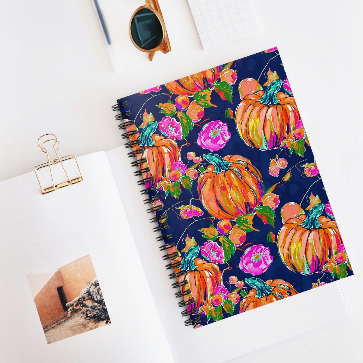 Fall Pumpkins Spiral Notebook
