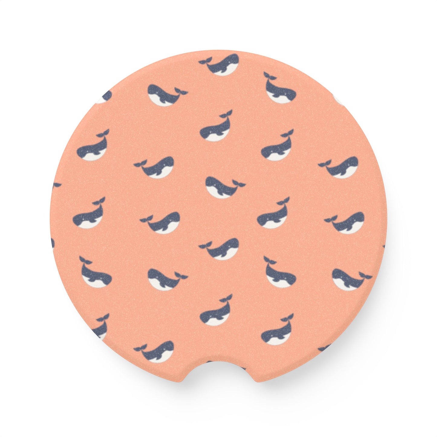 Whimsical Whales Soapstone Car Coaster