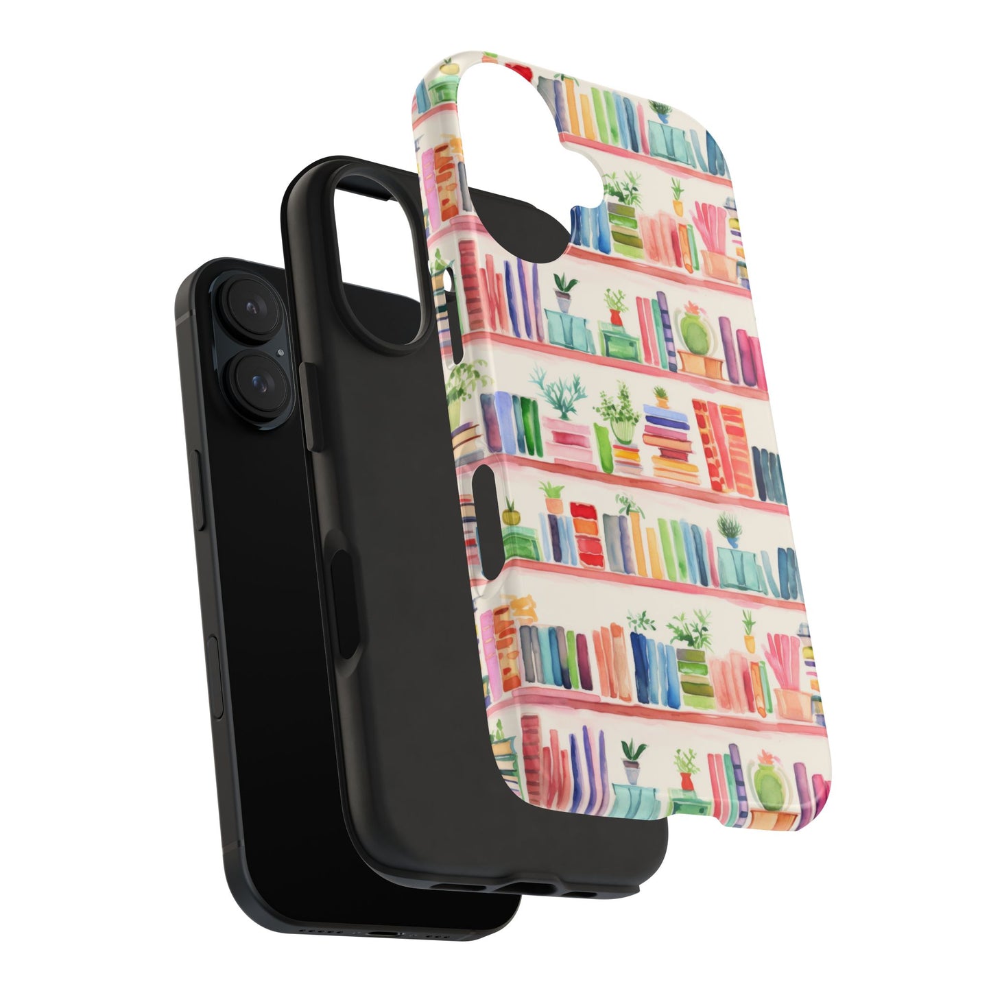 Colorful Bookshelf Tough Phone Cases