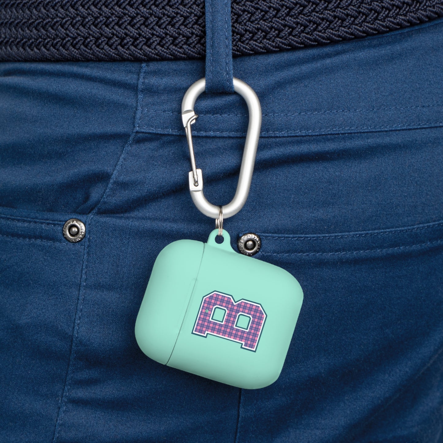 Preppy Letter B AirPods Case Cover