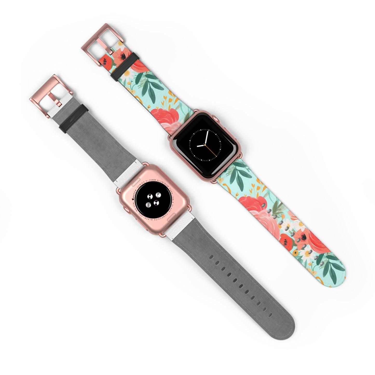 Coral Floral Watch Band