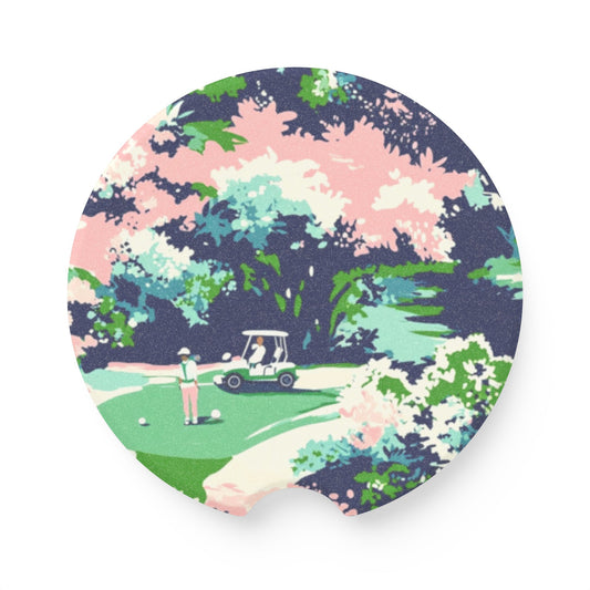 Golf Soapstone Car Coaster