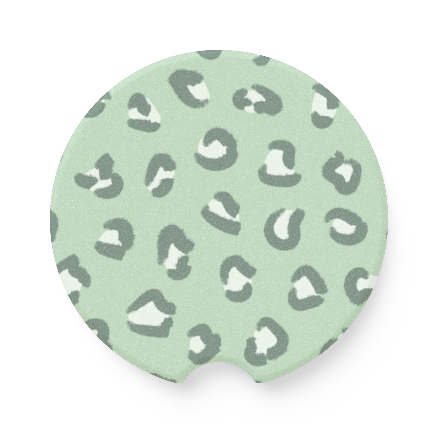 Pastel Leopard Soapstone Car Coaster