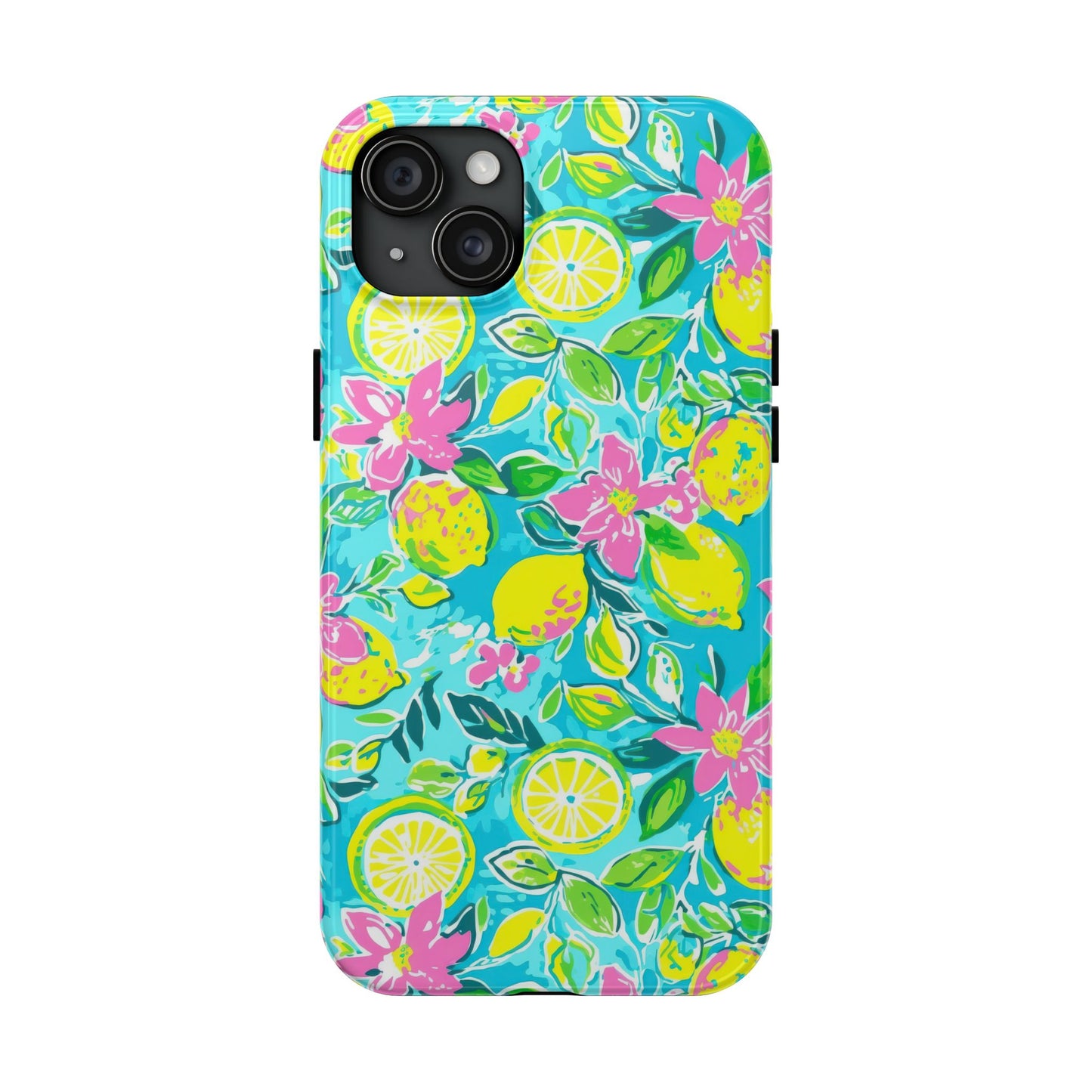 Lemon Floral Tough Phone Case