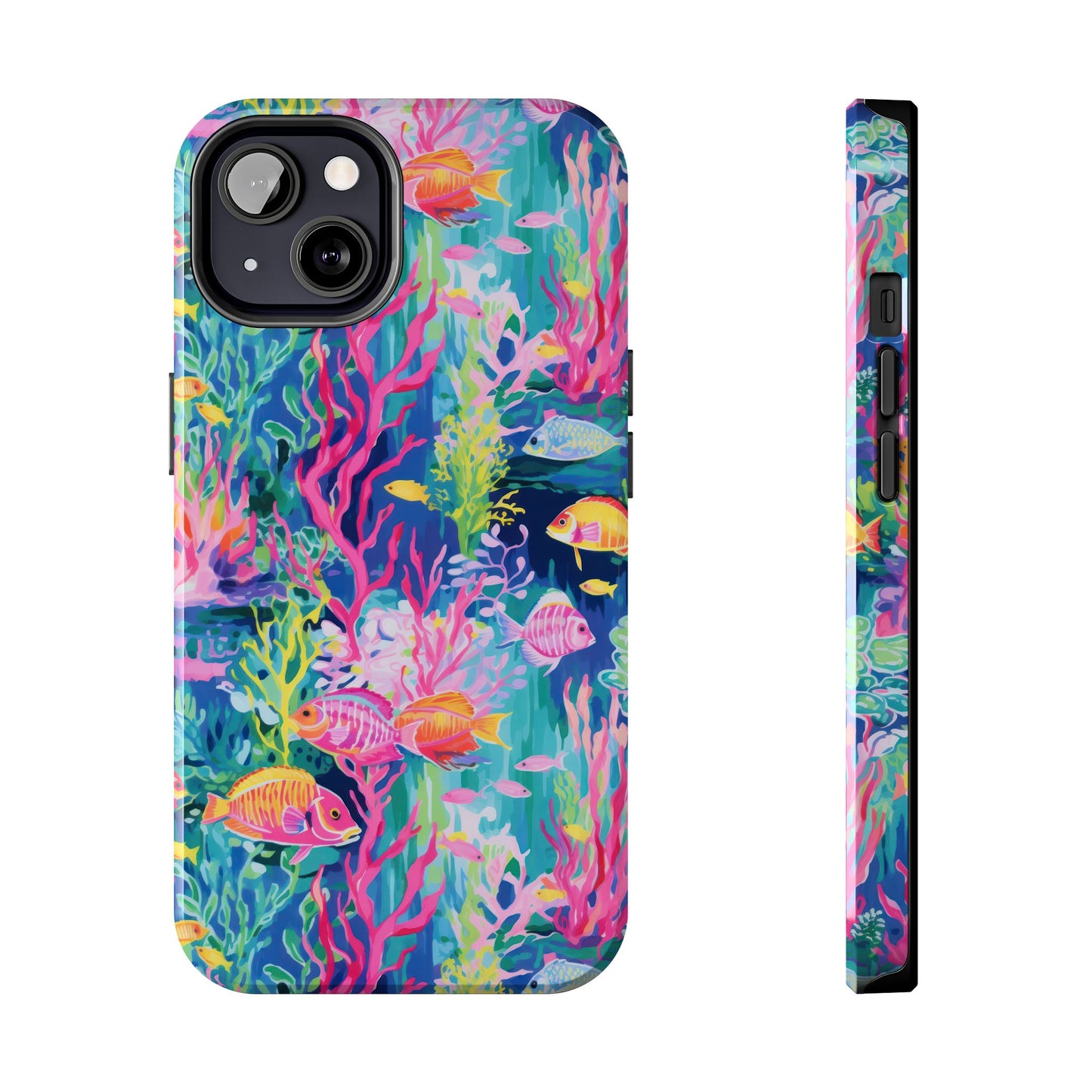 Watercolor Fish Tough Phone Case