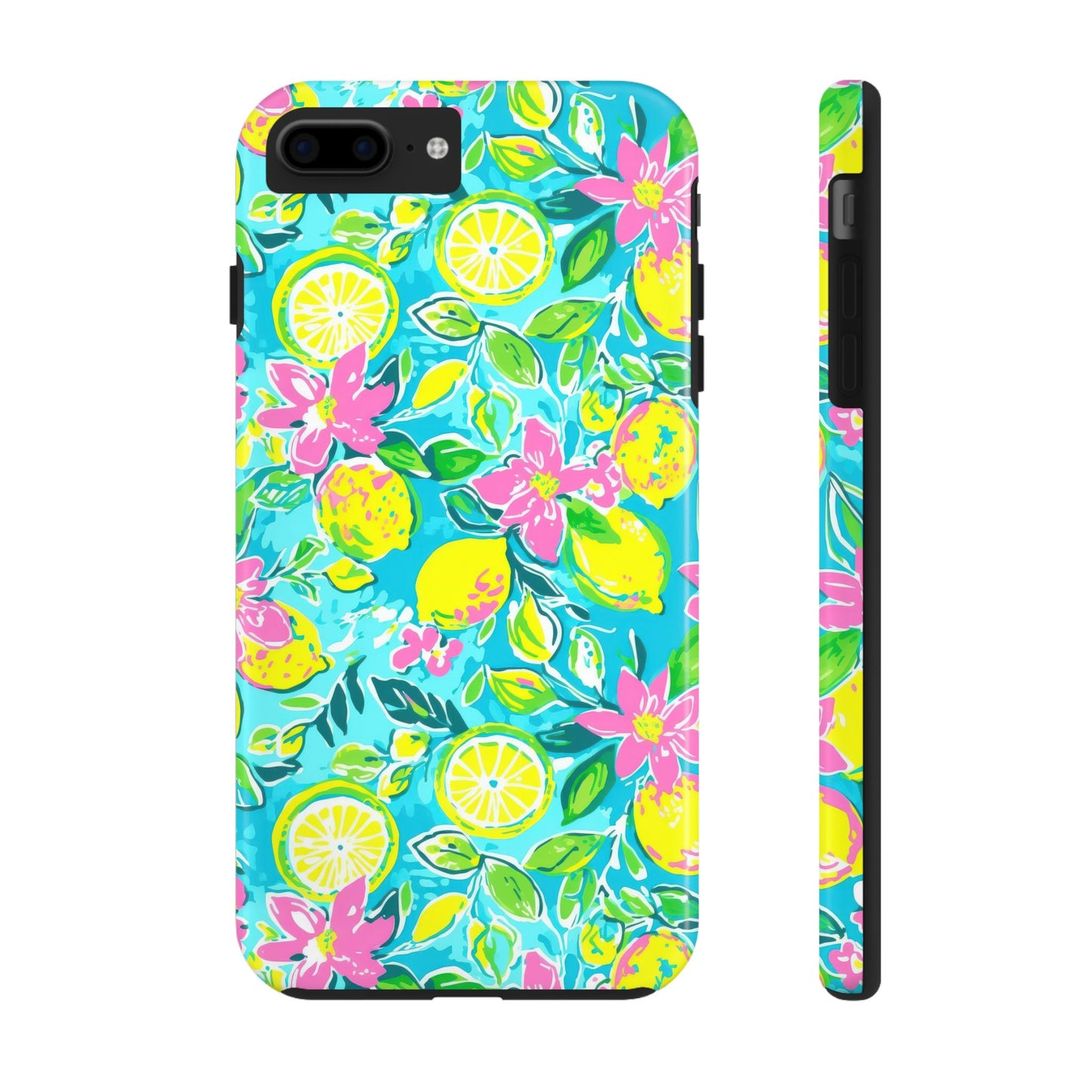 Lemon Floral Tough Phone Case