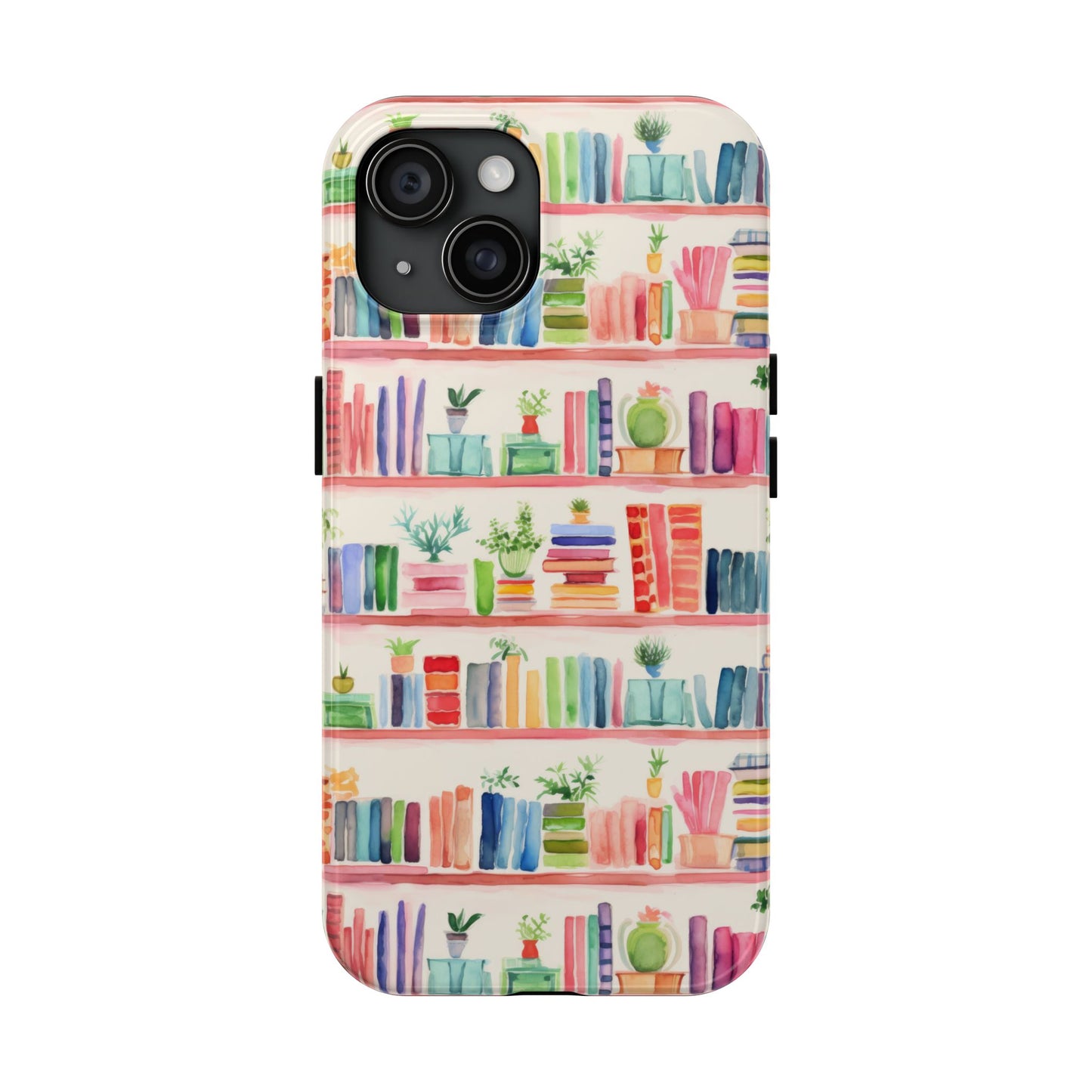Colorful Bookshelf Tough Phone Cases