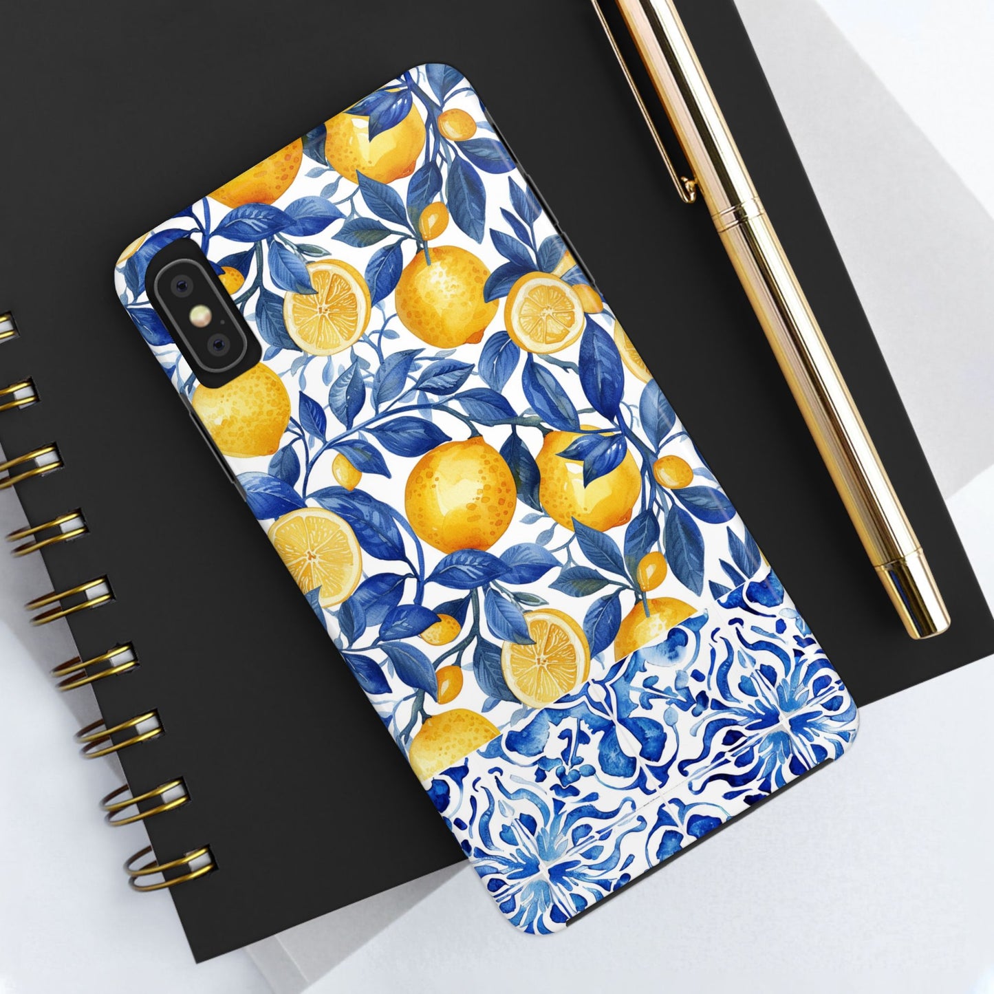 Lemons & Tiles Tough Phone Case