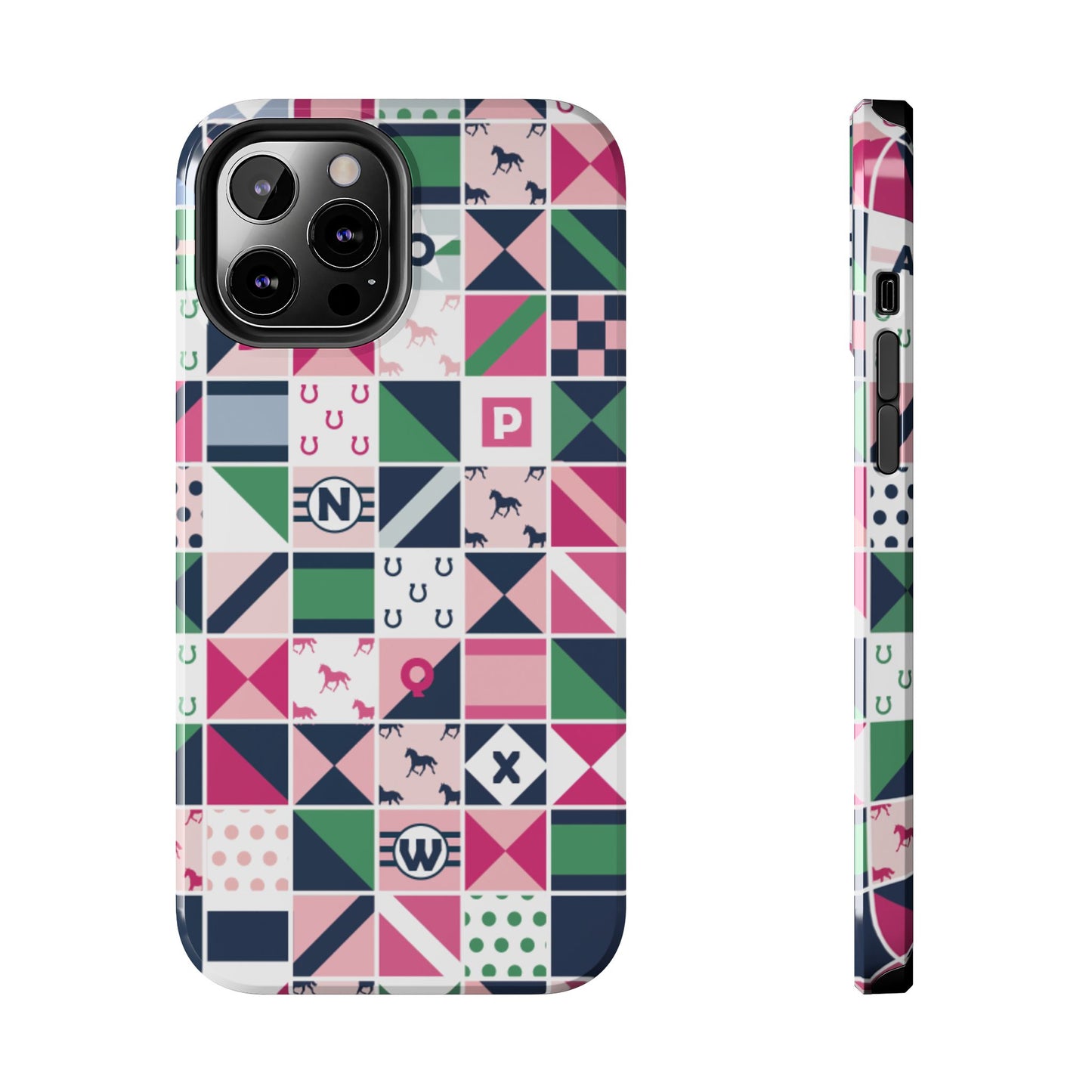 Equestrian Patchwork Tough Phone Case