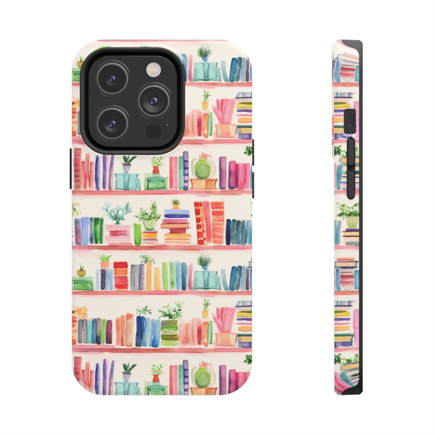 Colorful Bookshelf Tough Phone Cases