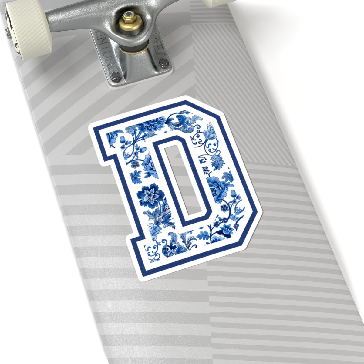 Chinoiserie Letter D Kiss Cut Sticker