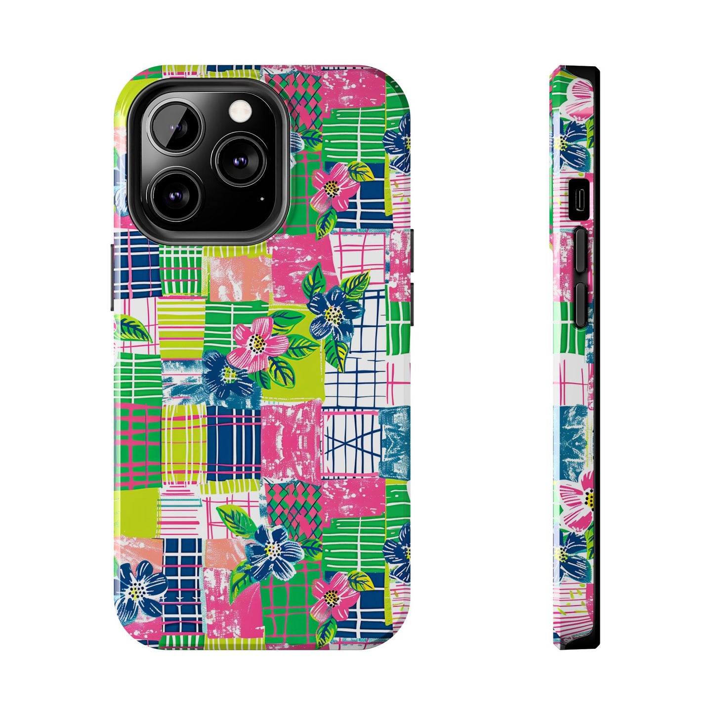 Tropical Madras Tough Phone Case