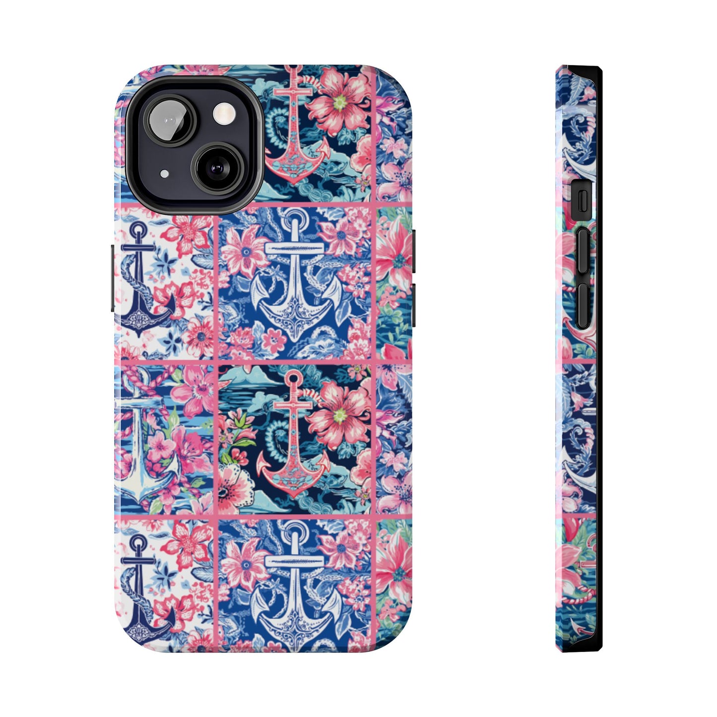 Floral Anchors Tough Phone Case