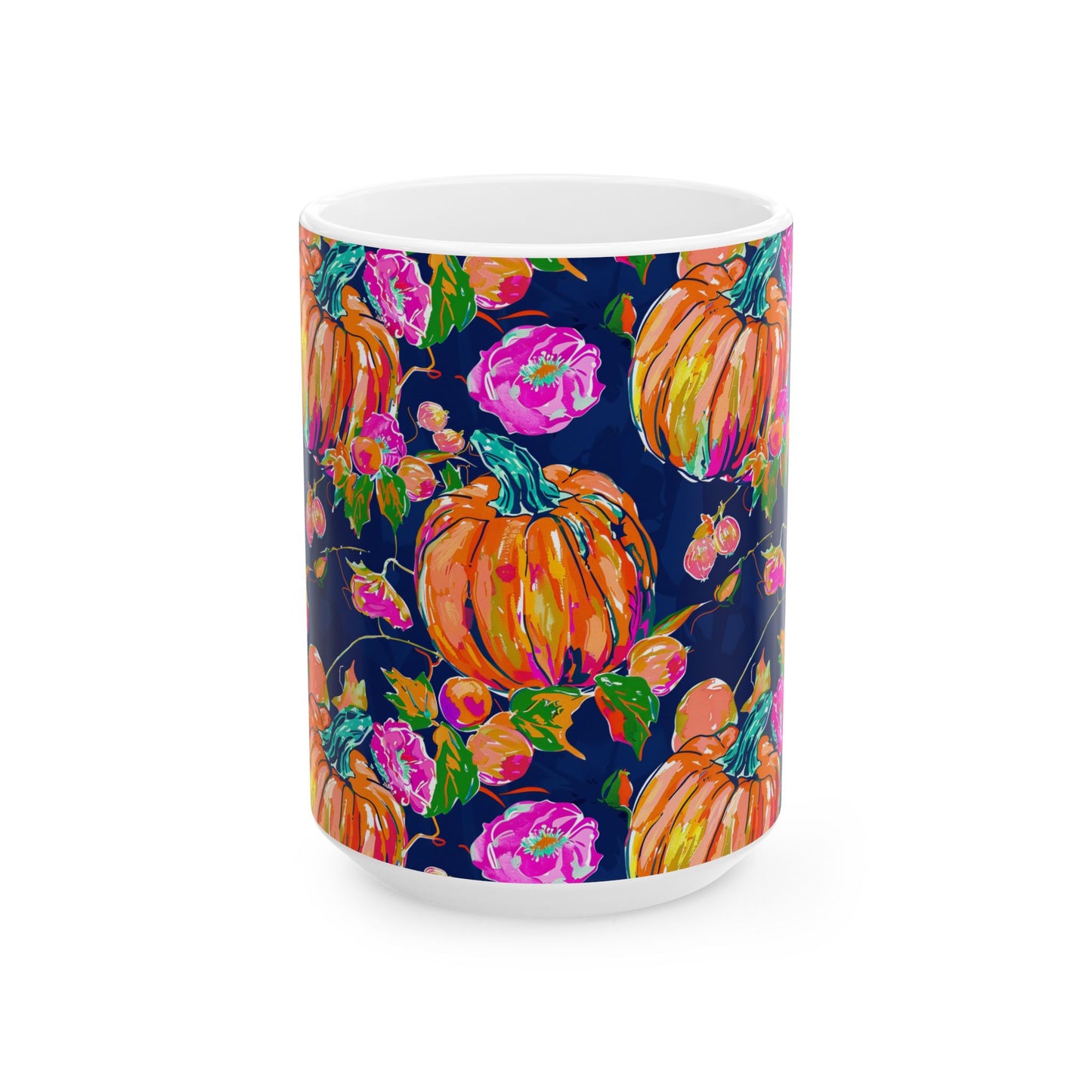 Fall Pumpkins Ceramic Mug