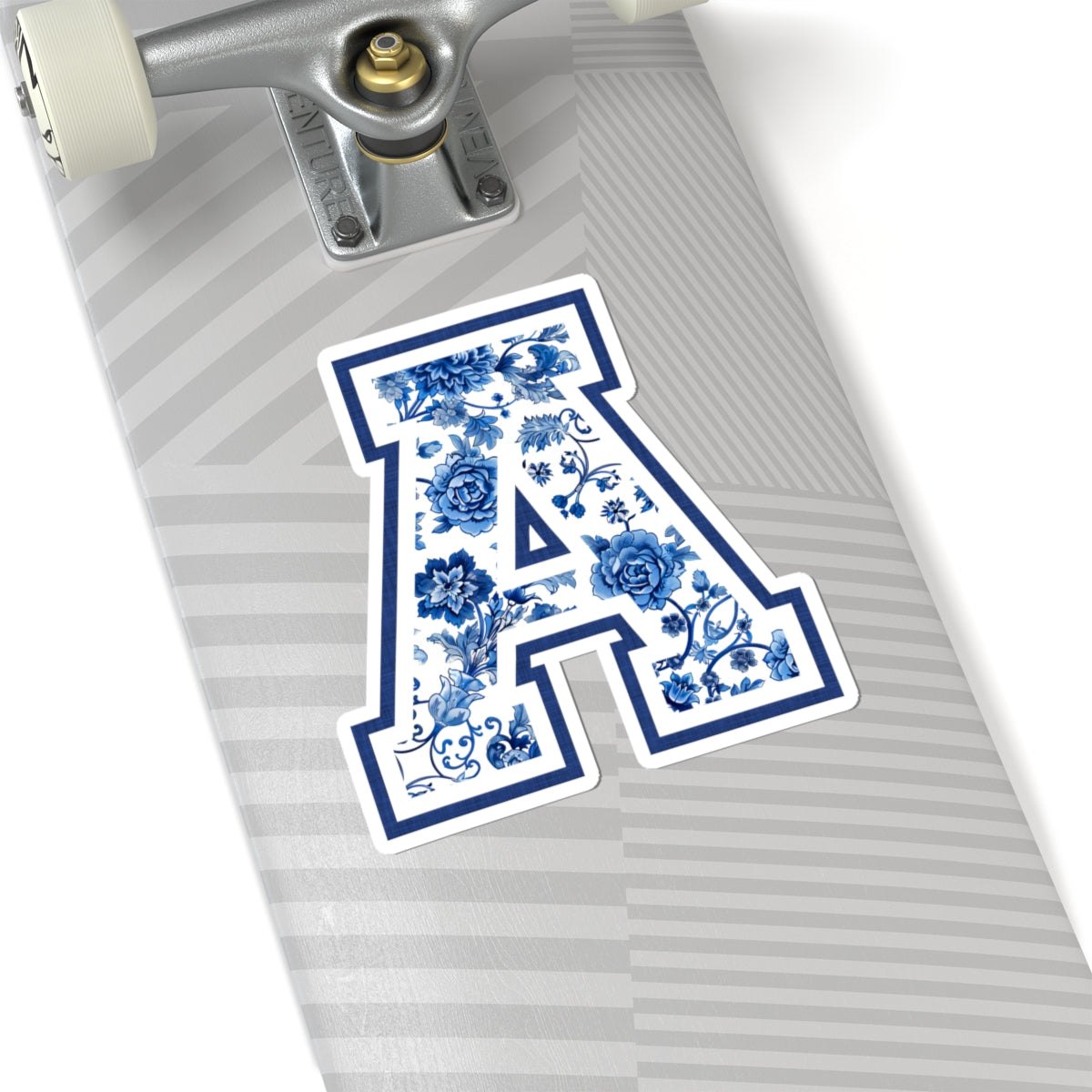 Chinoiserie Letter A Kiss Cut Sticker