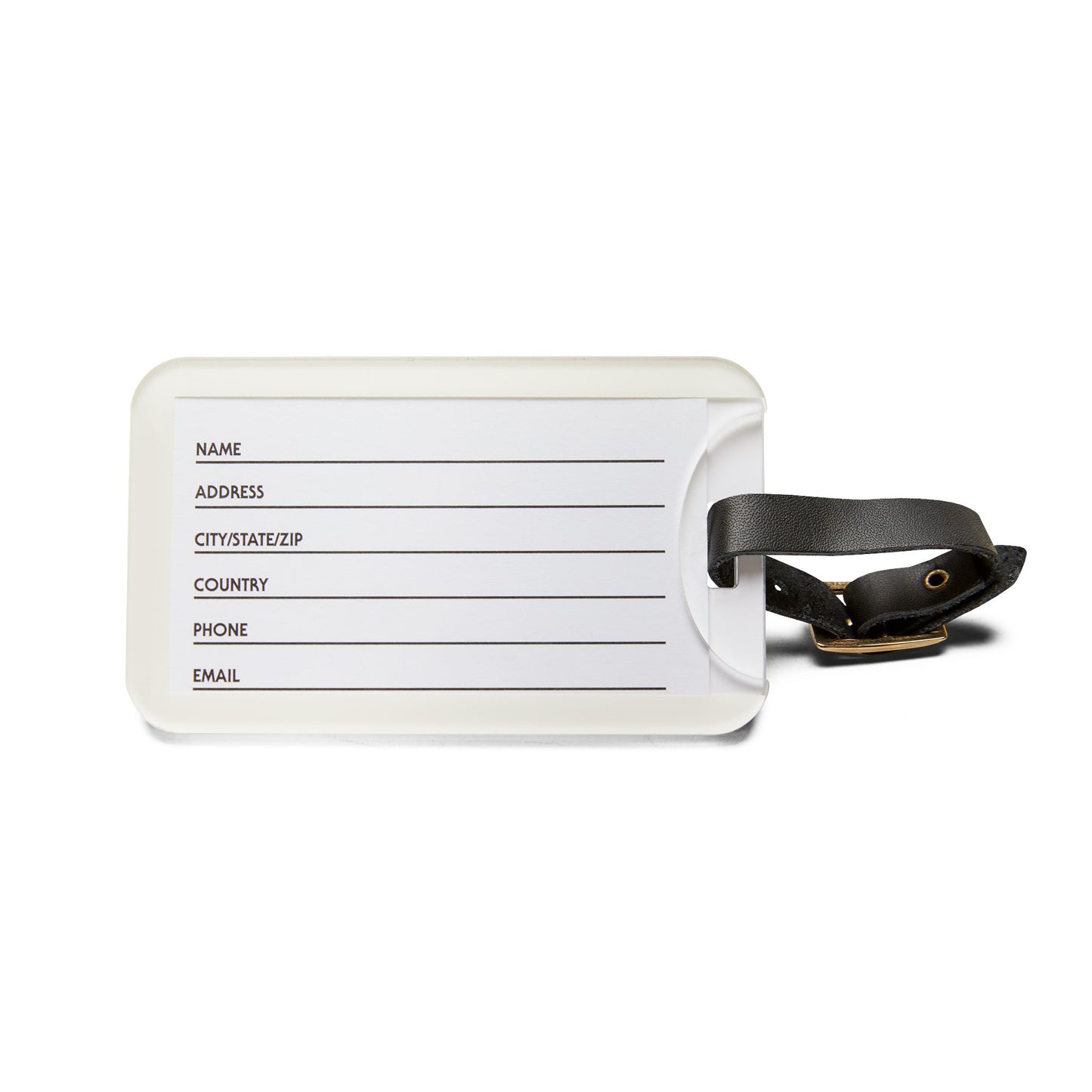 Blue Toile Luggage Tag