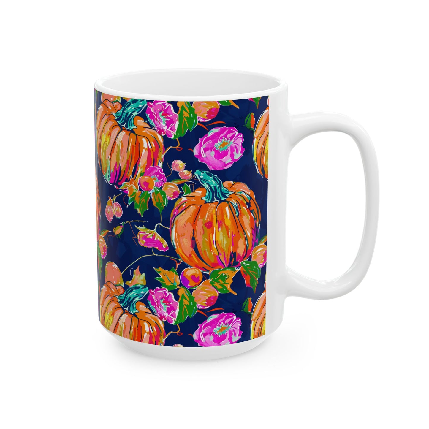 Fall Pumpkins Ceramic Mug