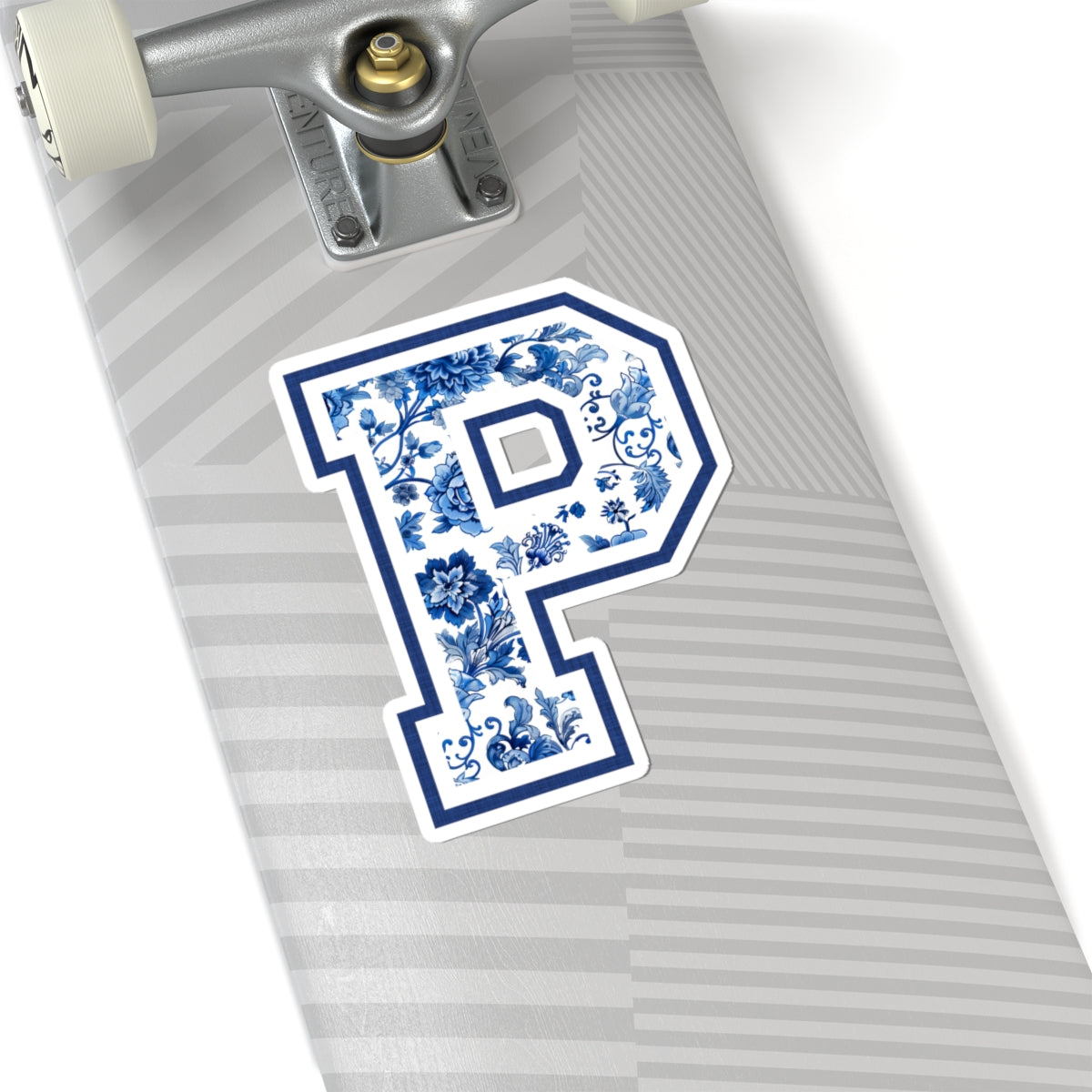 Chinoiserie Letter P Kiss Cut Sticker