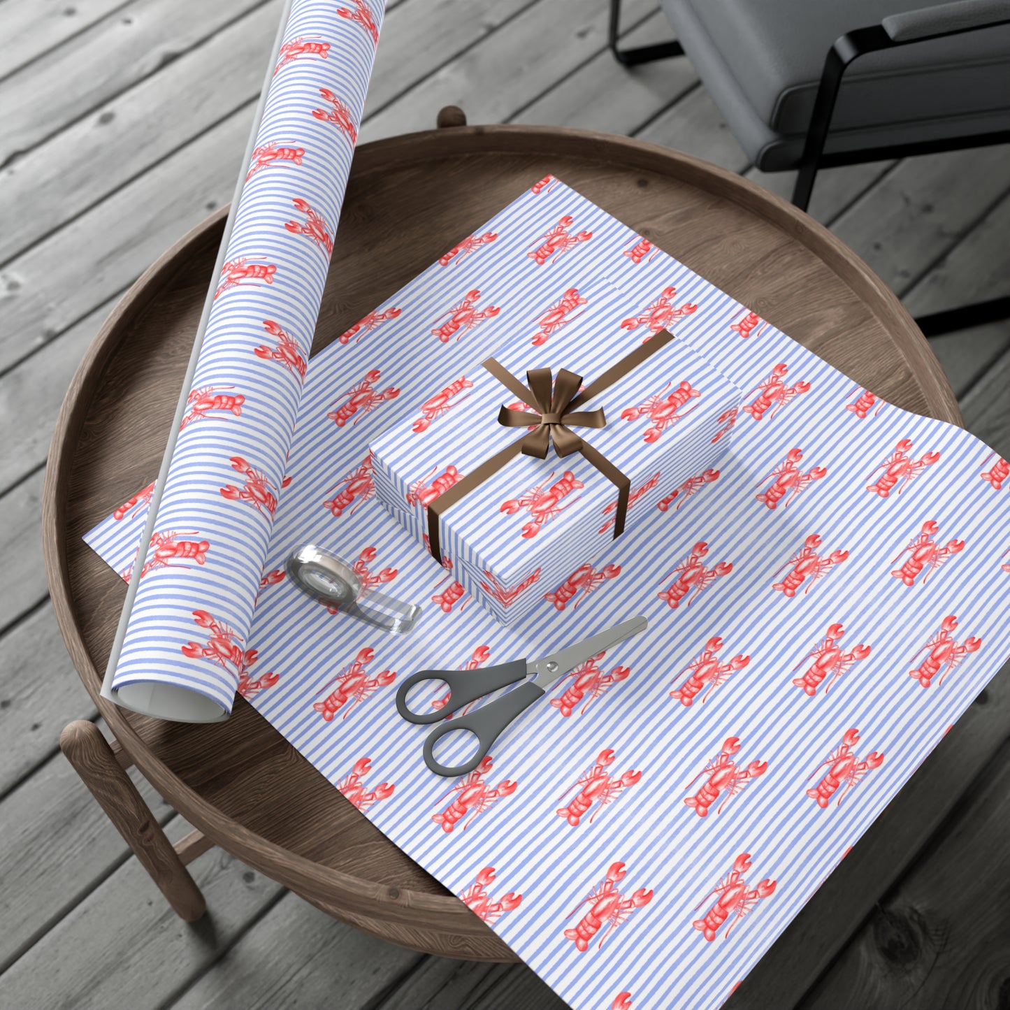 Lobster Print Gift Wrap