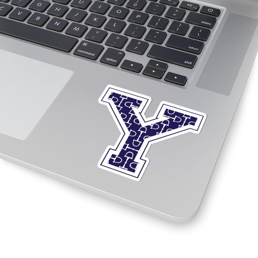 Equestrian Letter Y Kiss Cut Sticker