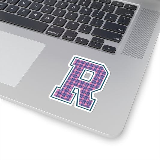 Preppy Letter R Kiss Cut Sticker