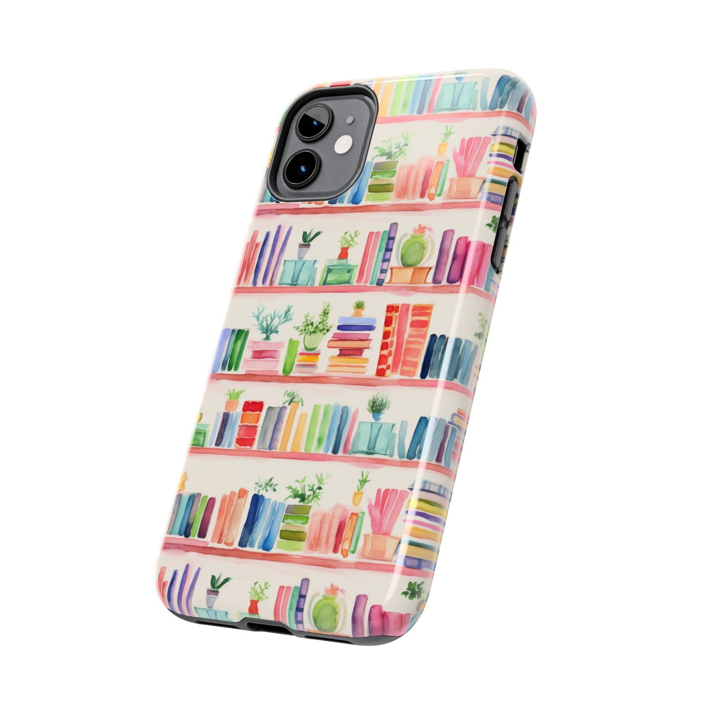 Colorful Bookshelf Tough Phone Cases