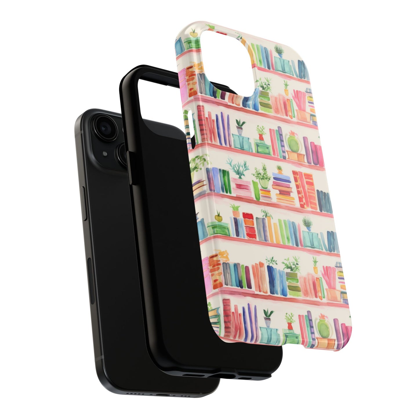 Colorful Bookshelf Tough Phone Cases