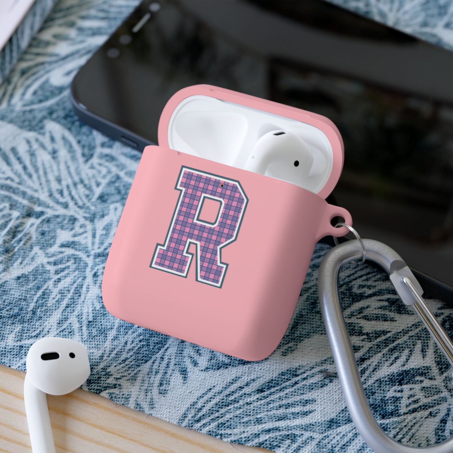 Preppy Letter R AirPods Case Cover