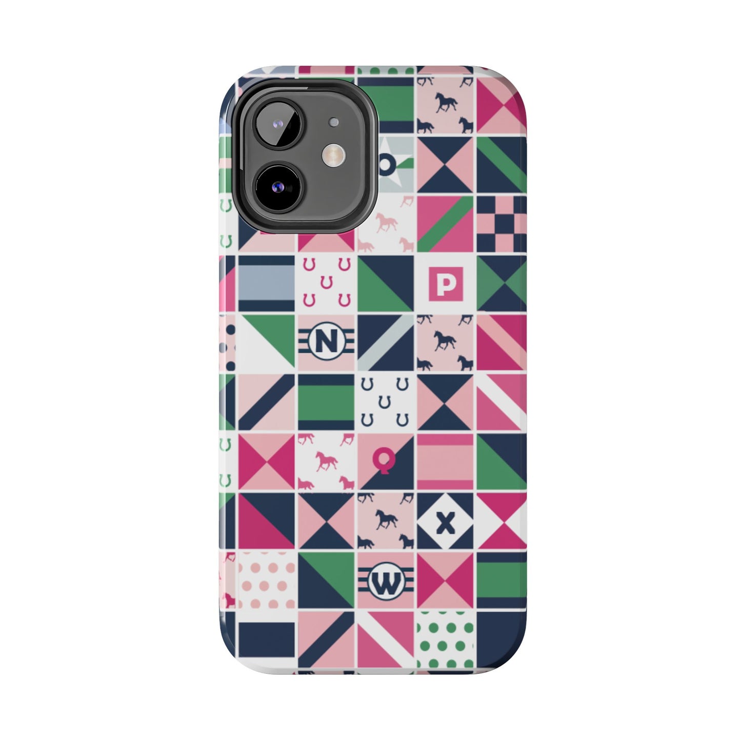 Equestrian Patchwork Tough Phone Case
