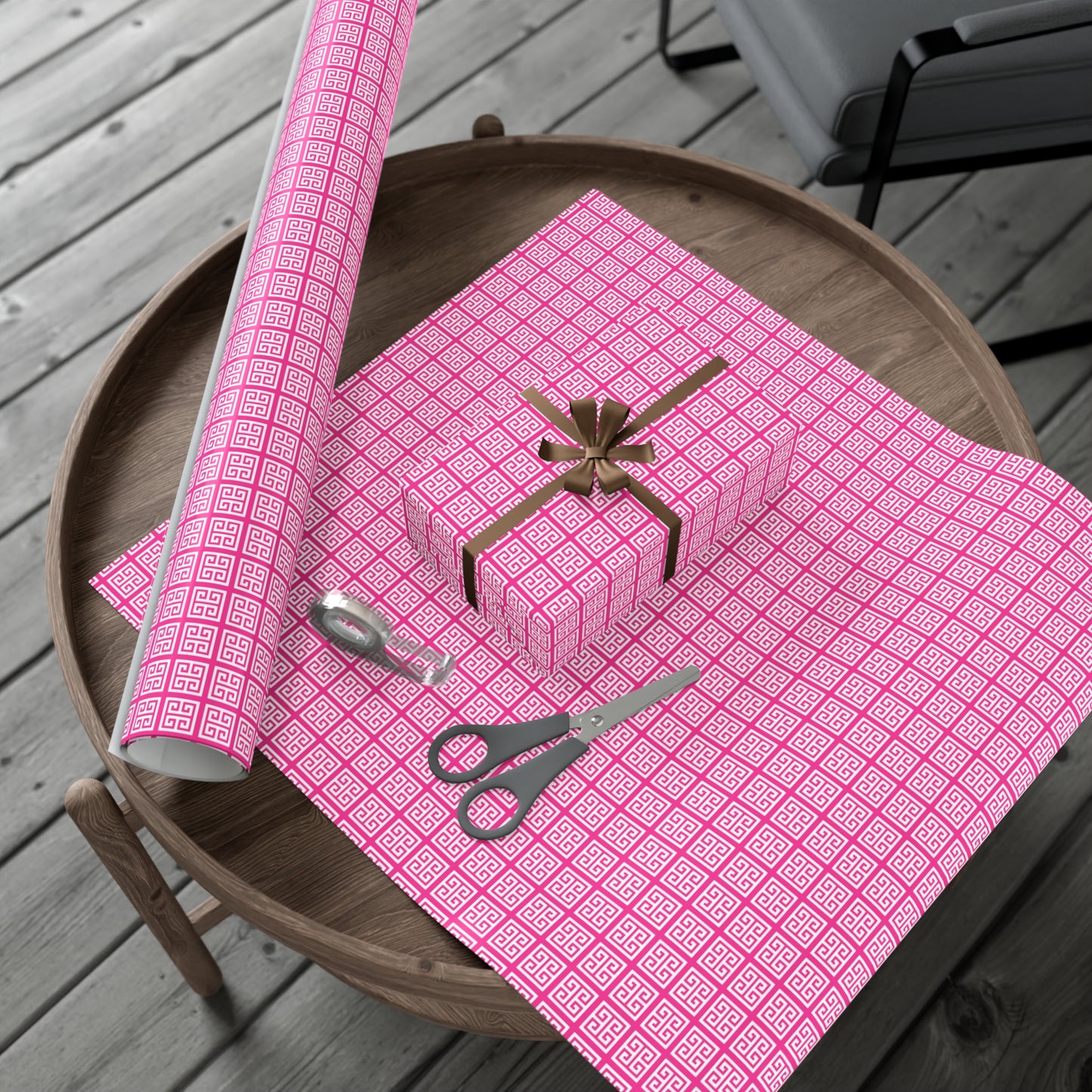 Chinoiserie Fuchsia Pattern Gift Wrap