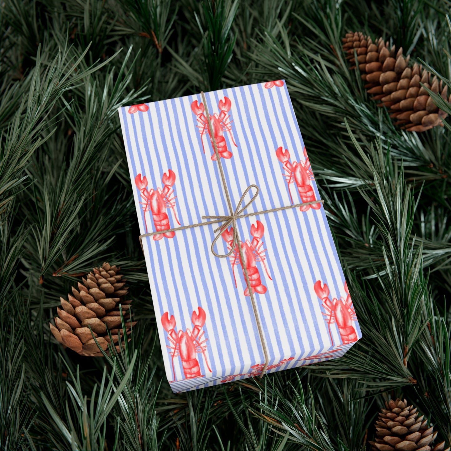 Lobster Print Gift Wrap