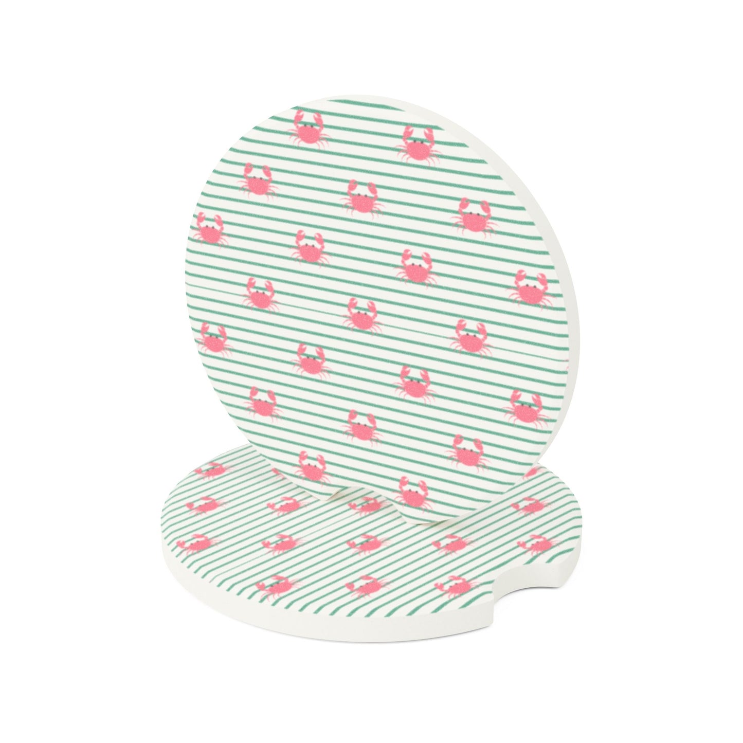 Cute Crabs Soapstone Car Coaster