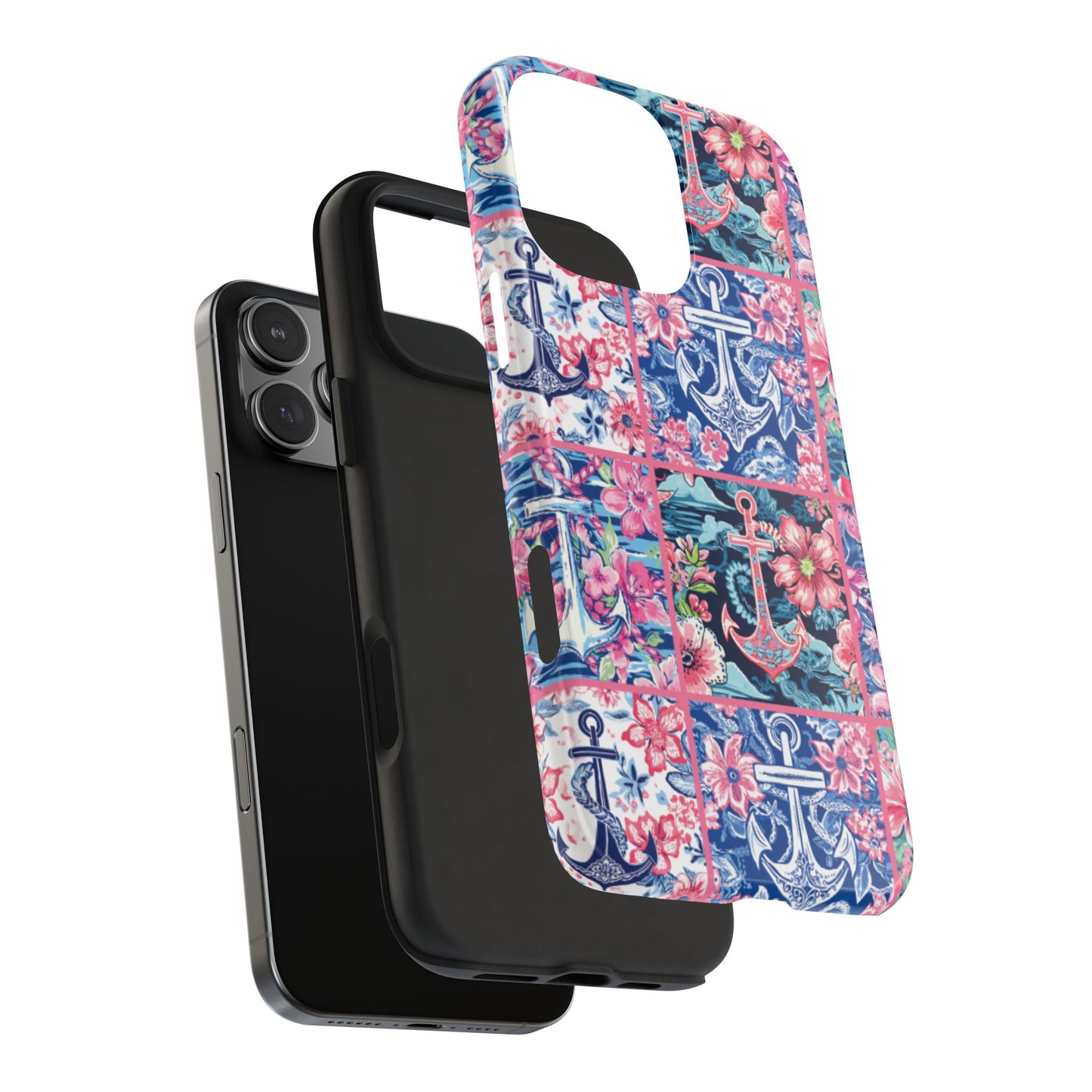 Floral Anchors Tough Phone Case