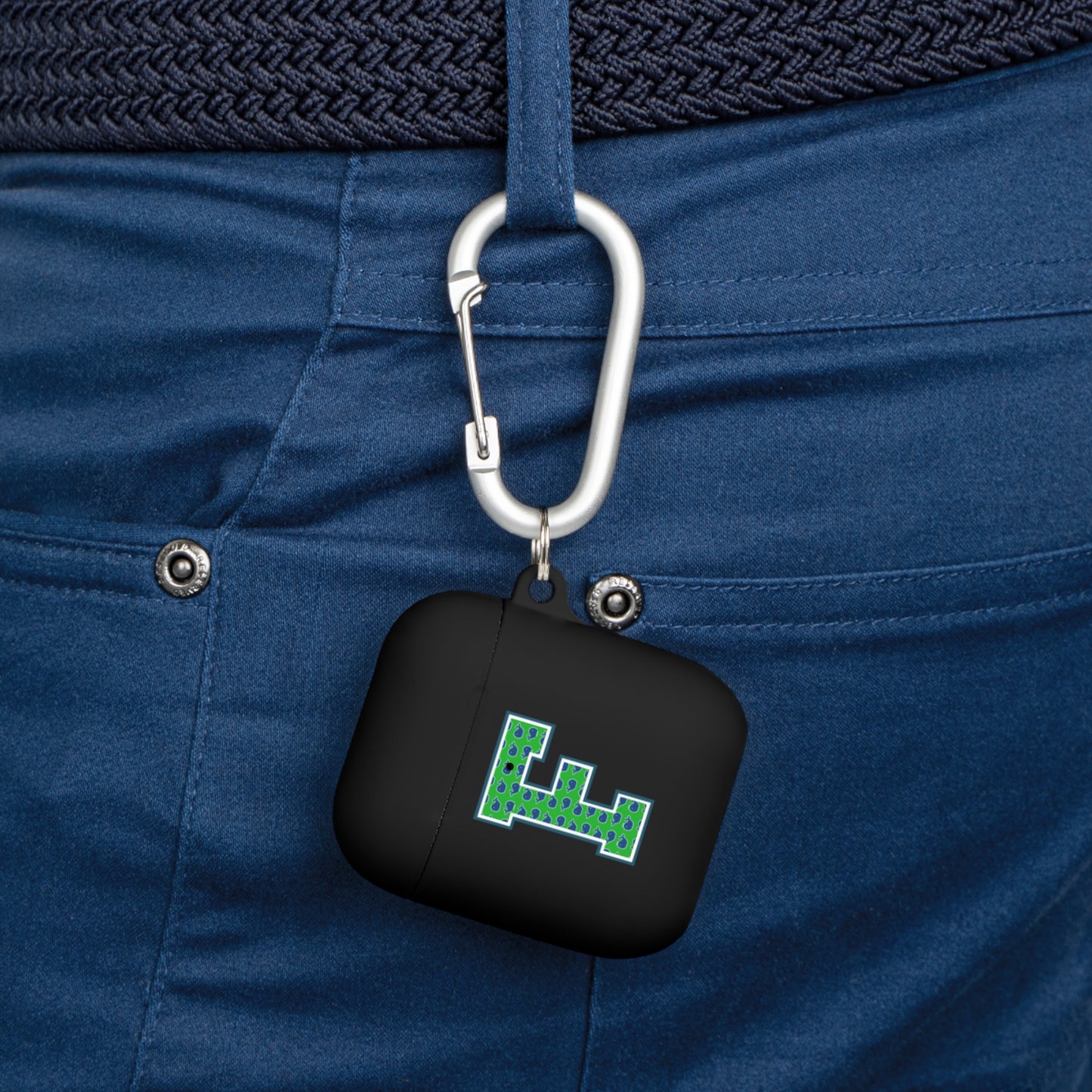 Preppy Letter F AirPods Case Cover
