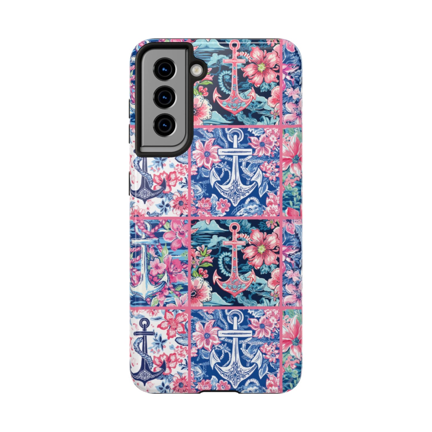 Floral Anchors Tough Phone Case