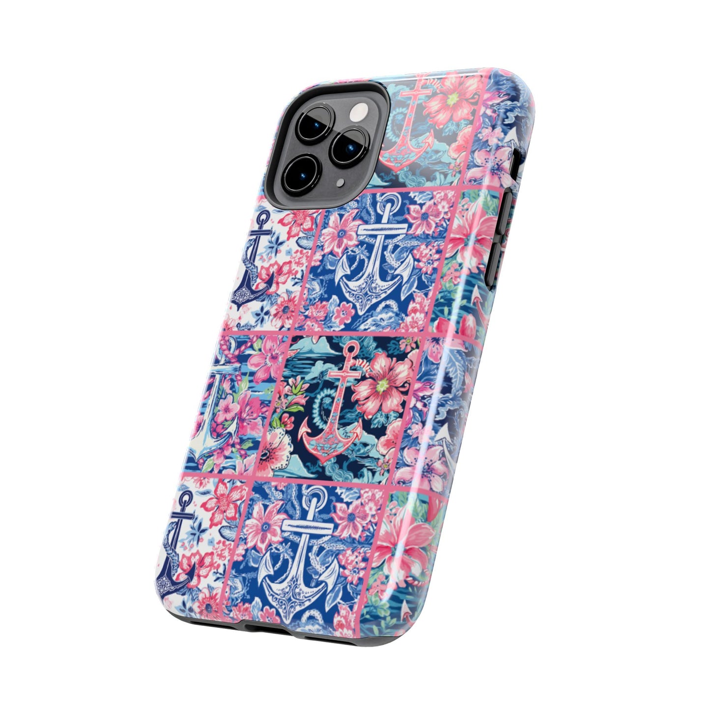Floral Anchors Tough Phone Case