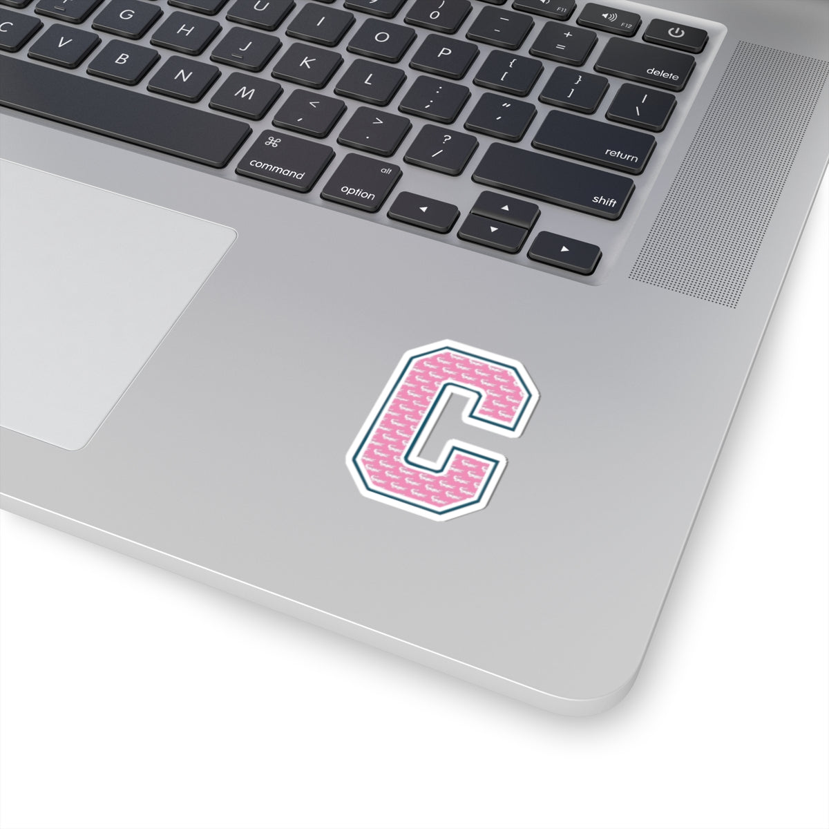 Preppy Letter C Kiss Cut Sticker