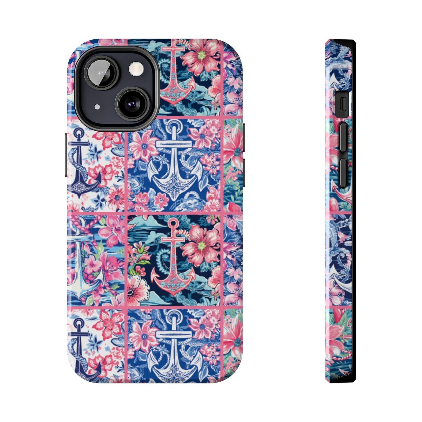 Floral Anchors Tough Phone Case