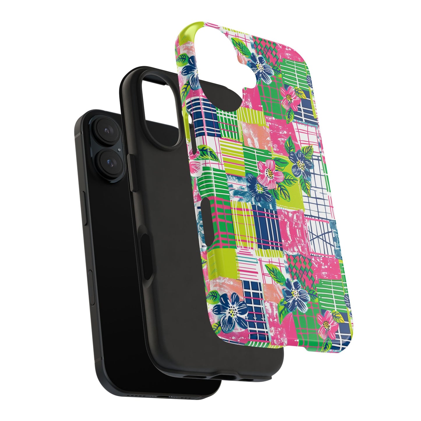 Tropical Madras Tough Phone Case