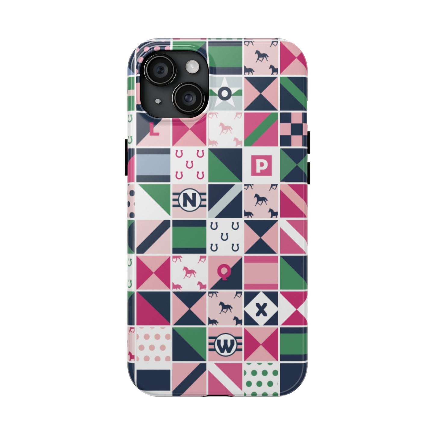 Equestrian Patchwork Tough Phone Case