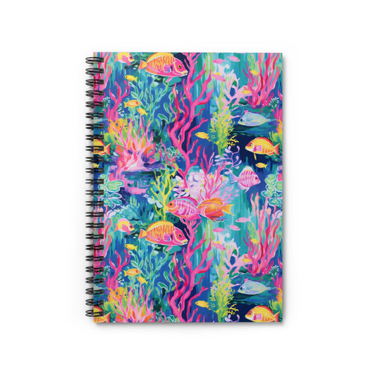Watercolor Fish Spiral Notebook